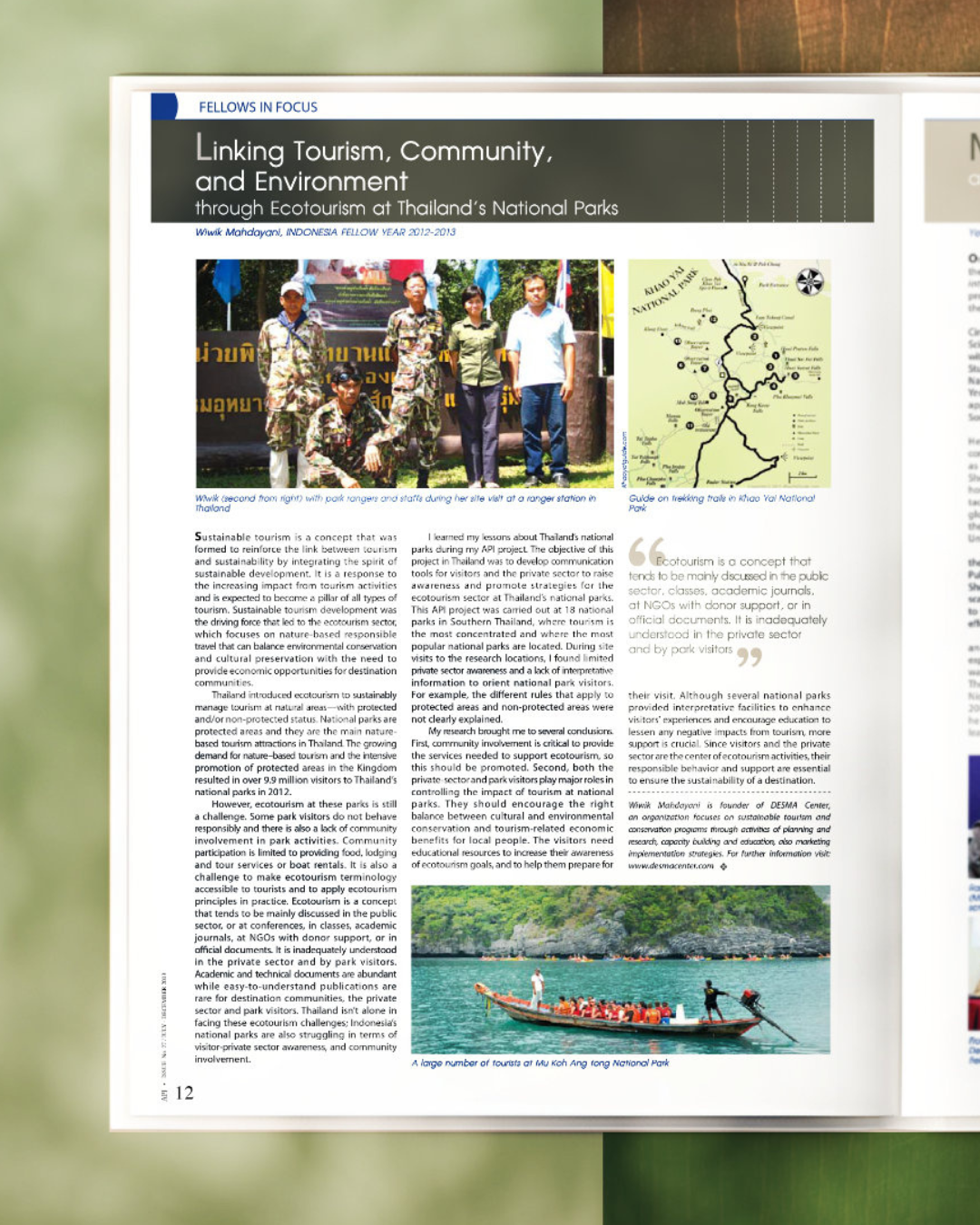 Linking Tourism, Community and Environment through Ecotourism